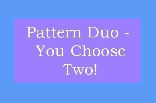 NEW - You Choose Two - Crochet Hat Pattern Duo