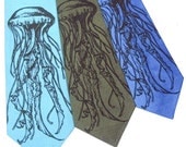 Sea Nettle Jellyfish Silk Tie