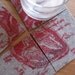 Anatomical Heart coasters - broken heart diagram coaster set