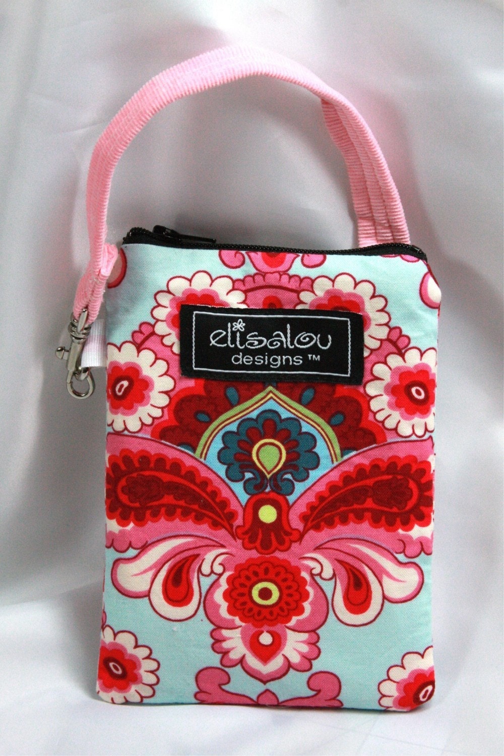 French Wallpaper Padded Gadget Pouch iPhone, cellphone, camera, flip, blackberry