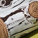 Birch Screen Printed Wool Log Pillow