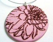 Miss Georgia --- Necklace, Enamel on Copper (Oversized Pendant)
