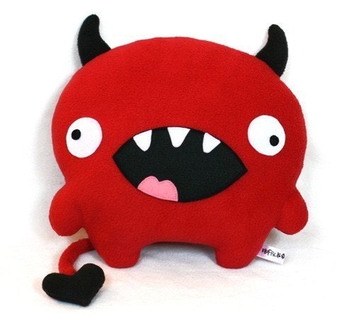 Love Devil red plush designer toy