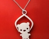 Toy Grabber Necklace - Bear - acrylic jewelry