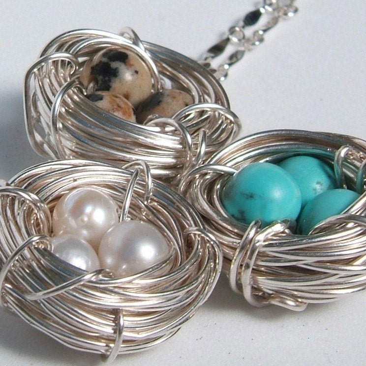 Mother Bird Nest Necklace