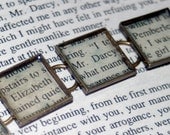Pride and Prejudice Recycled Book Bracelet