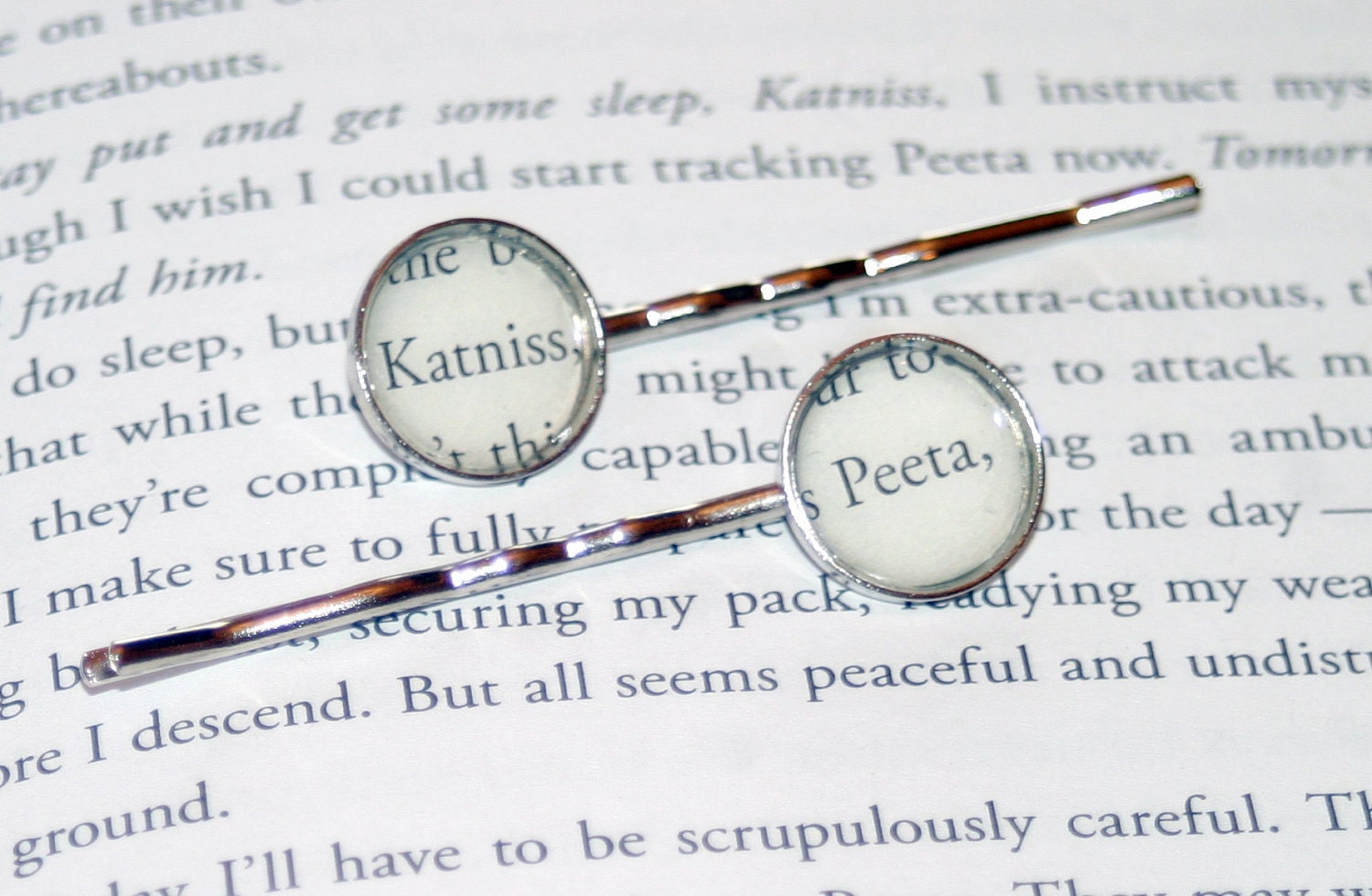 Hunger Games Hair Pins - Katniss and Peeta