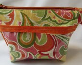 Citrus Paisley Pocket Bag