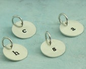 Custom Letter Charm - choose the letter or initial of your choice - in sterling silver by Kathryn Riechert