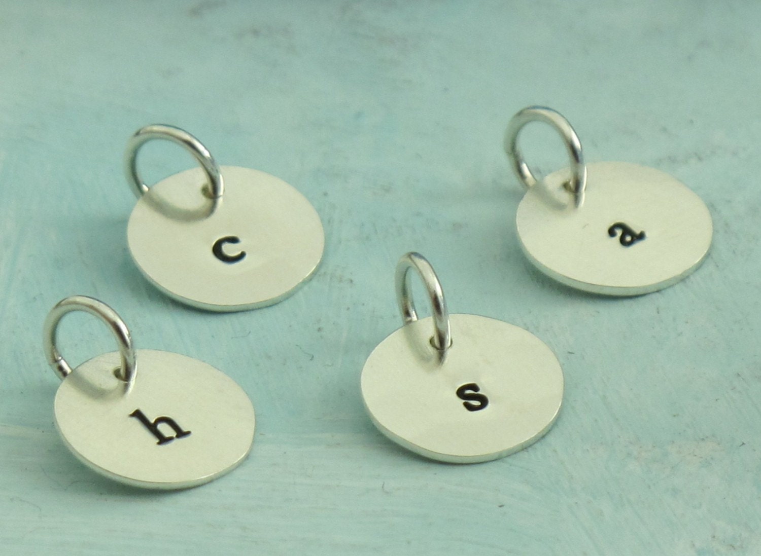Custom Letter Charm - choose the letter or initial of your choice - in sterling silver by Kathryn Riechert