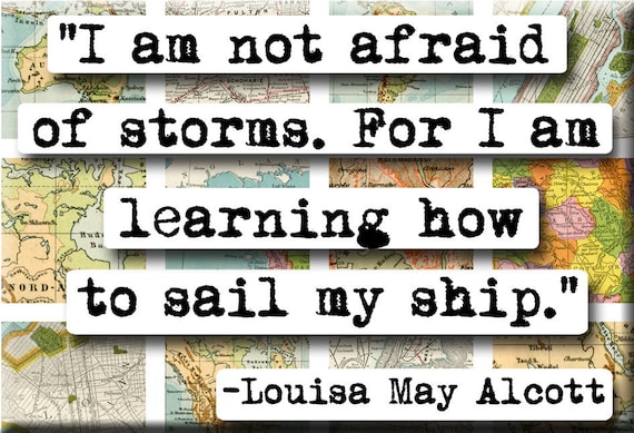 Louisa May Alcott Quote Magnet (no.154)