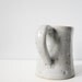 Handmade coffee mug stars grey - pretty ceramic cup - speckled brown clay gray