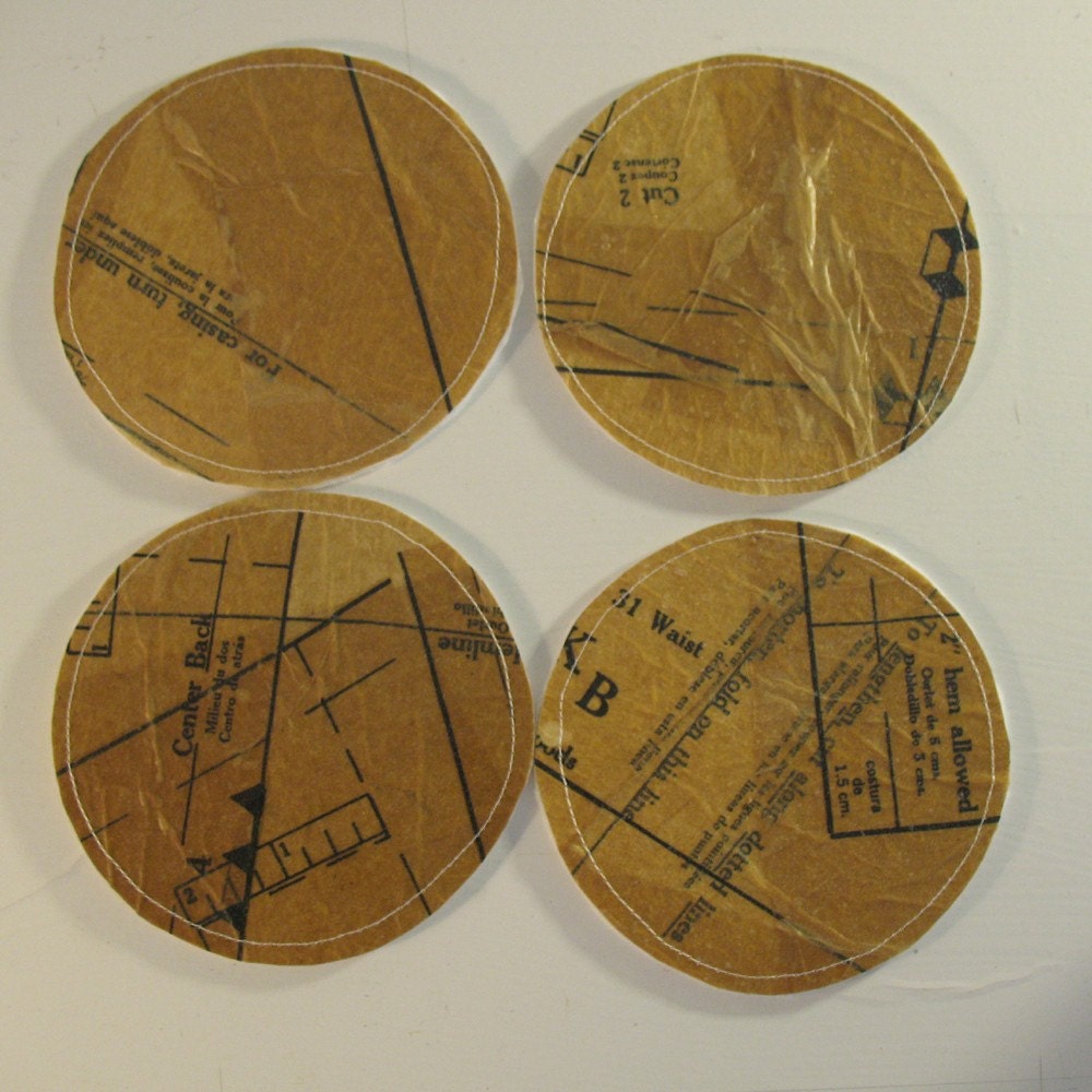 SALE - Sewing Pattern Coasters