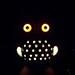 Ceramic Owl TV Lamp Vintage Design In Turquoise