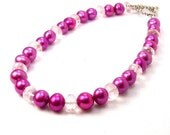 Plus Size Bracelet Pink Freshwater Culture Pearl & Rose Quartz Gemstones Bracelet