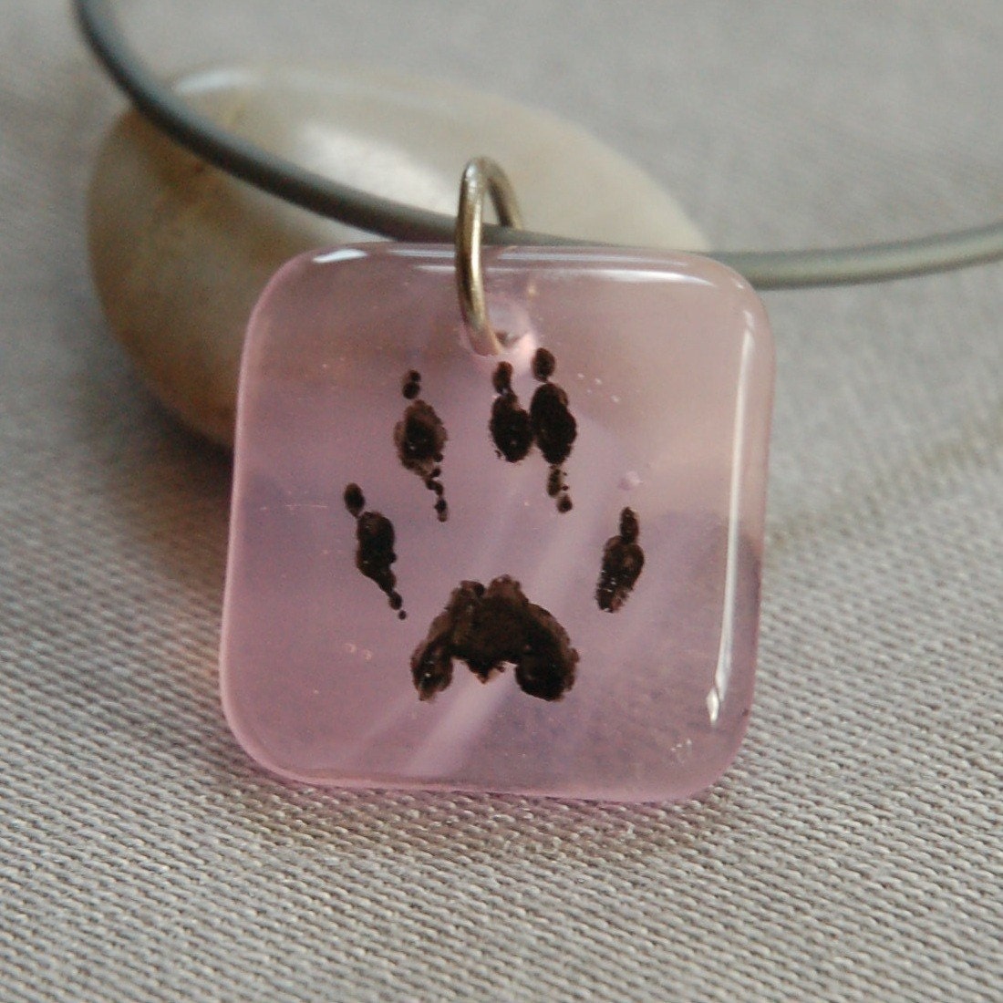 Ferret Paw Print Necklace