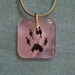 Ferret Paw Print Necklace