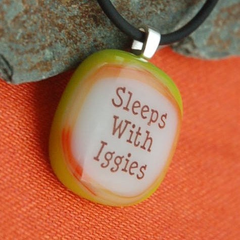 Sleeps With Iggies Charm Necklace