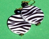 Wild Zebra Earrings