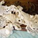 RESERVED FOR whit1990 - Talullah Doily Scarf with Vintage Crochet Lace and Shabby Silk Ribbons ... Ecru