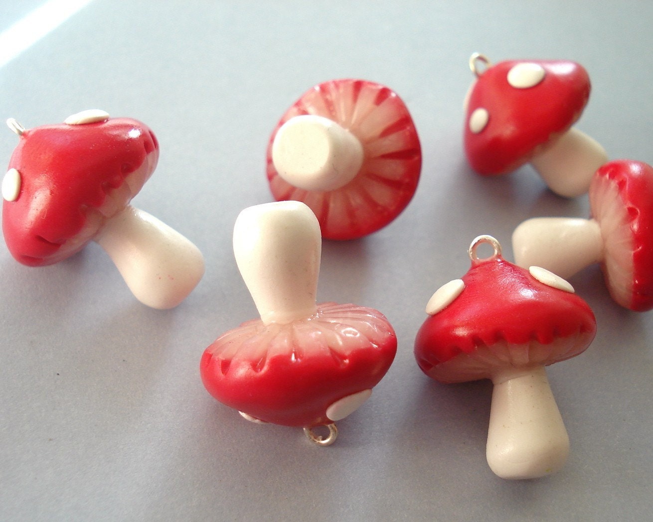 Little Toadstool Charms (6 pc)