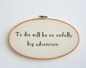 Hand Embroidery Hoop - Peter Pan