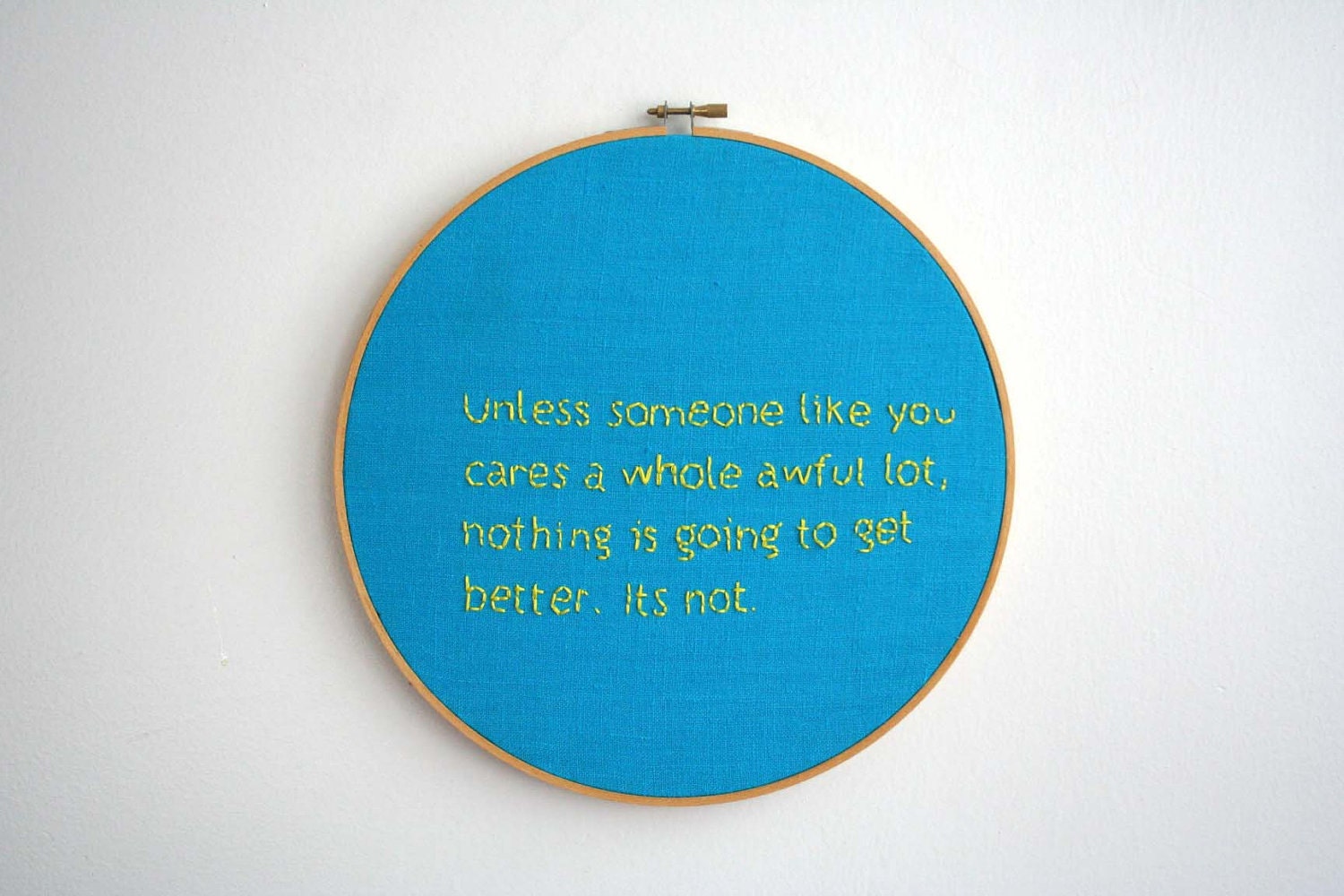 Hand Embroidery Hoop - The Lorax