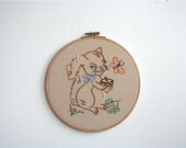 Hand Embroidery Hoop - Sweet Squirrel