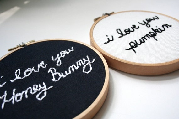 Hand Embroidery Hoop Set - Pumpkin and Honey Bunny