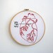 Hand Embroidery Hoop - you are here (in my heart)