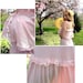 Vintage Pastel Pink Maxi Dress - Tiers of Ruffles and Lace - Ribbon Bow and Spaghetti Straps