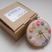 Pastel Flowers Mini Wall Clock