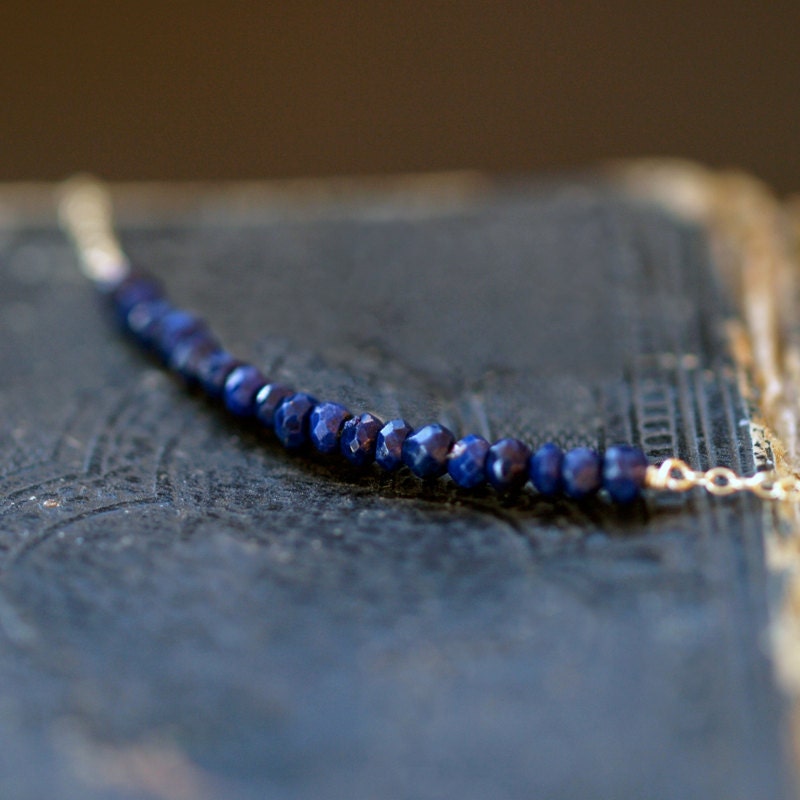 Lapis Lazuli Tigris Necklace Lapis Lazuli Gemstone Gold Handmade Jewelry