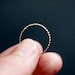14k Gold Dotted Stacking Ring Band