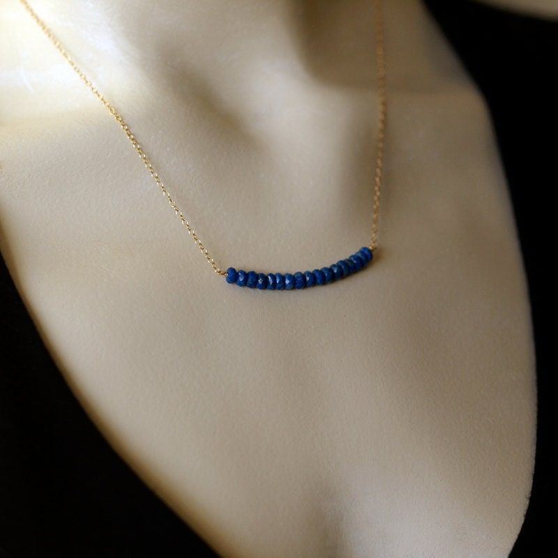 Lapis Lazuli Tigris Necklace Lapis Lazuli Gemstone Gold Handmade Jewelry