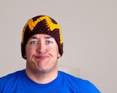 Unisex Beanies - ZigZag Stripe and other Styles - Soft Acrylic Yarn - DISCOUNTED