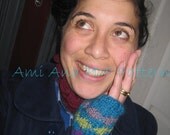 PDF PATTERN ONLY Ami Ana Bejewelled Patterned Knit Mitt-Cuffs