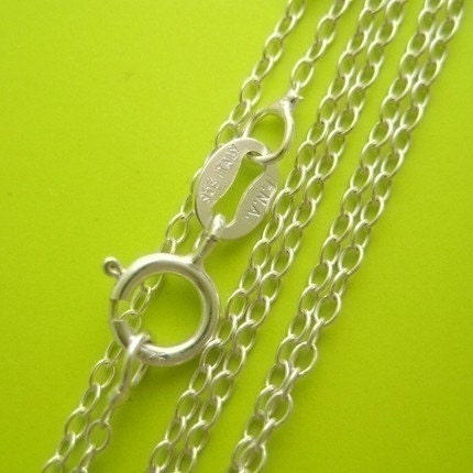 16 inch .925 sterling silver link chain lightweight necklace Perfect for my pendants
