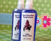 Lilac Body Mist - Matches our Top Selling Soap Fragrance  -  Handcrafted in Martinsville
