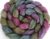 Handpainted Merino/Tencel Roving - 4 oz. ENCHANTED - Spinning Fiber