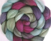 Handpainted Heathered BFL Roving - 4 oz. EMILY - Spinning Fiber