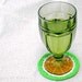 Green Tangerine Coaster - Single Drink Coaster