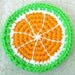 Green Tangerine Coaster - Single Drink Coaster