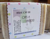 Lavender Oatmeal Soap- Vegan Cold Process by Shower Treat Soap
