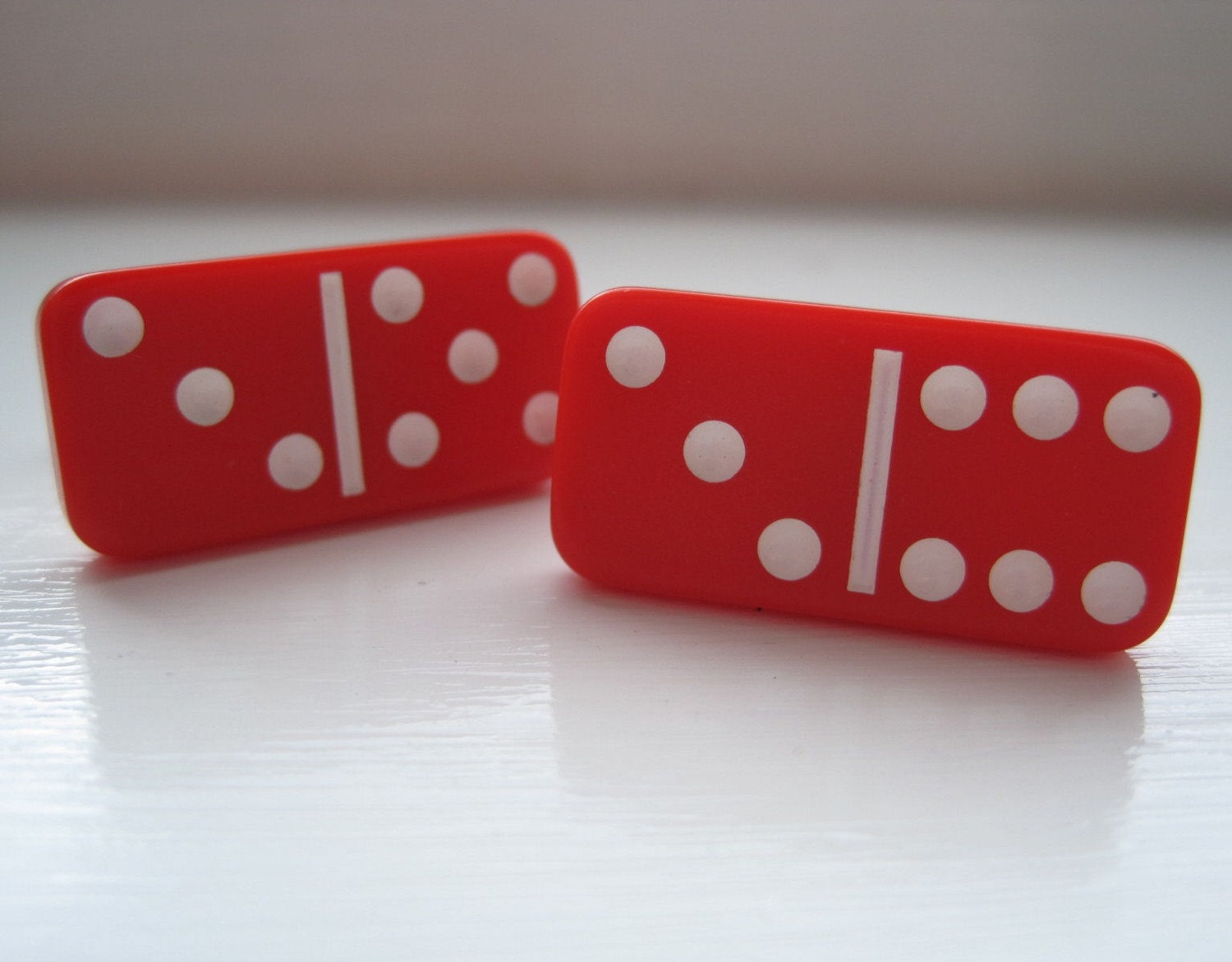 Red Mini Domino Cufflinks