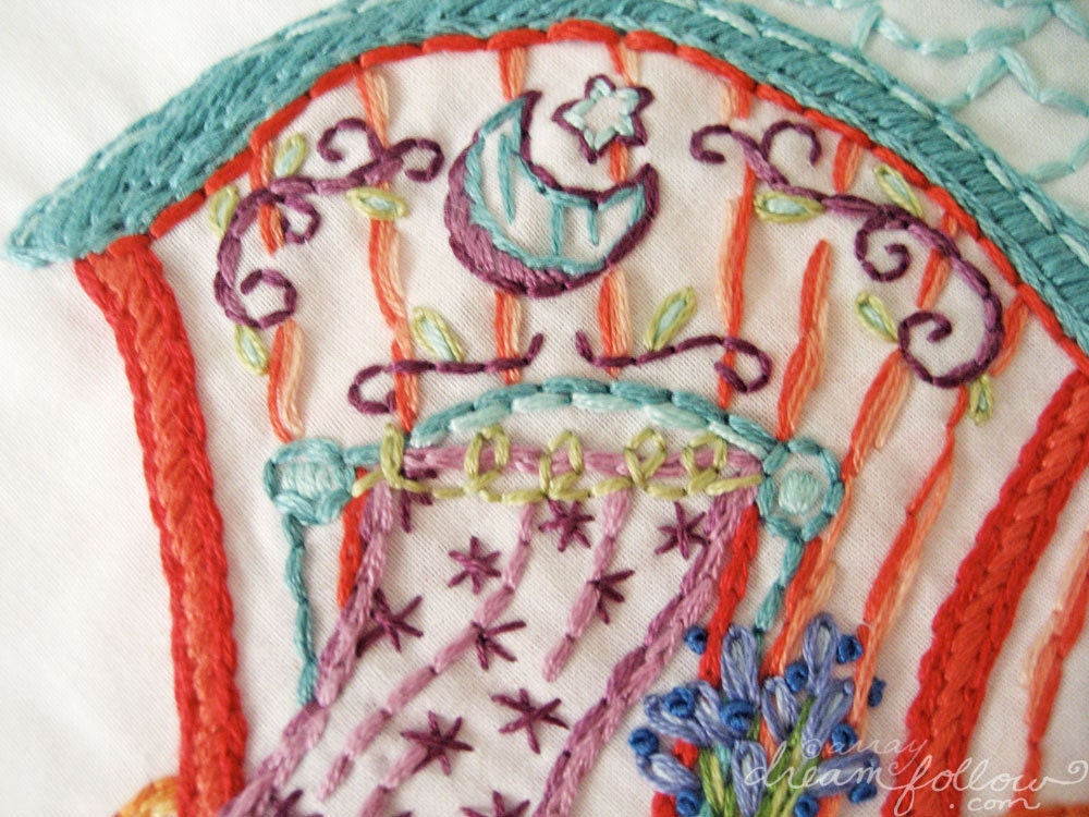Gypsy Wagon Embroidery Pattern PDF