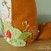 Goldenrod One of a Kind embroidered Fox Plush
