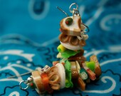Turkey Bacon Dagwood Sandwich Earrings