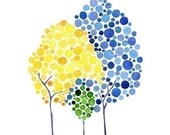 Seedling Watercolour Print Nursery Art Newborn Baby Shower Gift