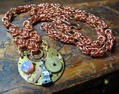 When the Moon is in the Seventh House Steampunk Necklace